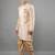 men's geomatric woven design sherwani set