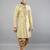 men's floral woven design with embroidered sherwani set