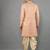 men's floral woven design with embroidered sherwani set