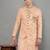 men's floral woven design with embroidered sherwani set