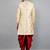  men's floral embroidered sherwani set