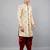  men's floral embroidered sherwani set