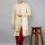 men's floral embroidered indowestern sherwani set
