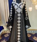 Black and white designer kaftan