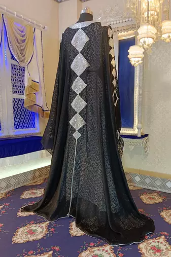 Black and white designer kaftan