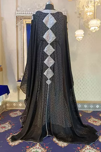 Black and white designer kaftan