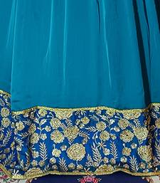 Sea green designer embroidery abaya