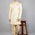 men's thread embroidered with mirror work sherwani set