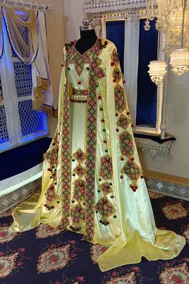 Ivory designer wedding caftan 2