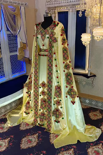 Ivory designer wedding caftan