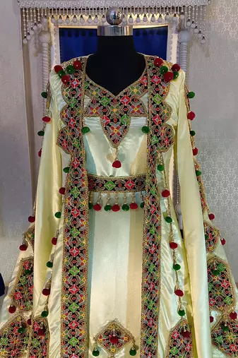 Ivory designer wedding caftan