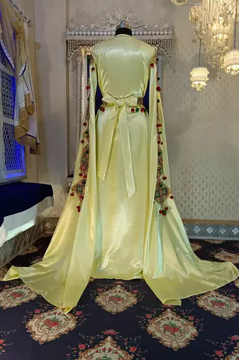 Ivory designer wedding caftan