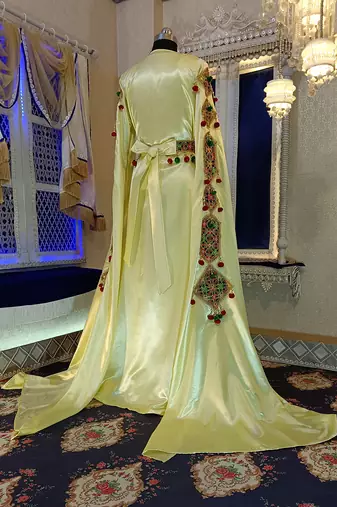Ivory designer wedding caftan