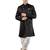 men's woven design ethnic sherwani set