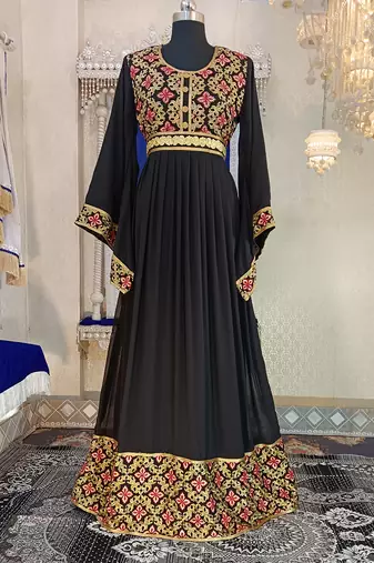 Black designer islamic takchita kaftan