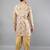  men's floral woven design ethnic sherwani set