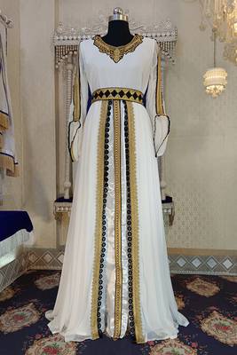 Islamic designer embroidery moroccan kaftan 2