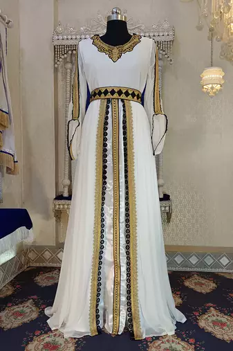 Islamic designer embroidery moroccan kaftan