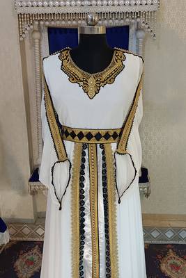 Islamic designer embroidery moroccan kaftan 3