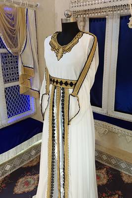 Islamic designer embroidery moroccan kaftan 4