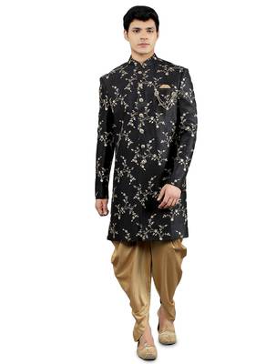 men's floral embroidered sherwani set 1
