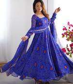 Radiant Bandhej Anarkali Set Twirl In Tradition