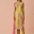 Yellow fancy crush embroidered salwar suit