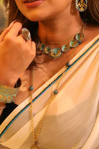 Evil eye saree