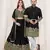  Black Embroidered Lehenga & Matching Men's Kurta Set couple combo
