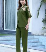 Women Viscos Creap Thred & Hand work Co-ords