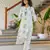 angel dark white printed cotton kurta sets