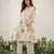 pearl cream printed cotton kurta sets