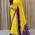Yellow Zari Weaving Georgette Viscose Saree