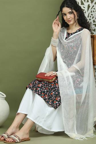 Floral printed rayon kurta palazzo set