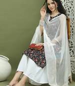 Floral printed rayon kurta palazzo set