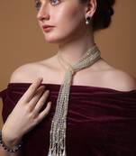 Sapphire whisper drop earring