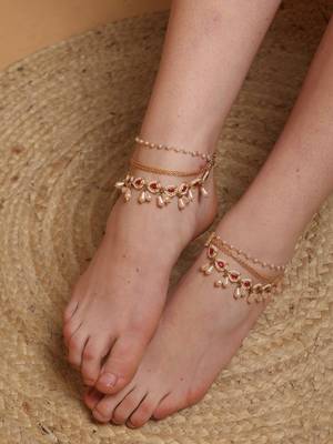 Rouge bloom anklet 2