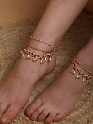 Rouge bloom anklet 4