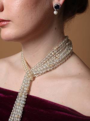 Snowlace spark haar pendent necklace 5
