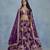 Purple Embroidered Art Silk Lehenga With Blouse