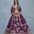 Purple Embroidered Art Silk Lehenga With Blouse