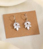 Step into elegance with silver color antique stone earrings today