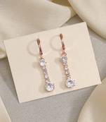 Romantic vibe in white color antique stone earrings with fine engraving