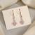 Dazzling vintage look with white color antique stone earrings for parties