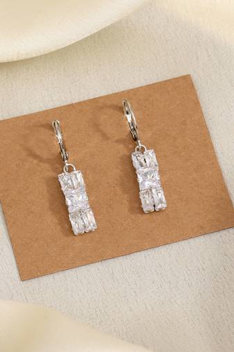 Make a statement in silver color antique stone earrings with history