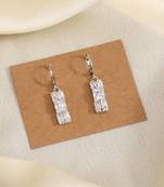 Make a statement in silver color antique stone earrings with history