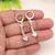 Bring vintage back with white color antique stone earrings in style