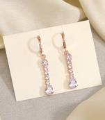 Elegant and timeless white color antique stone earrings for bridesmaids