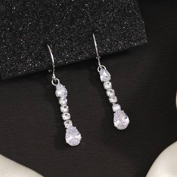 Celebrate the past with silver color antique stone earrings in style 1