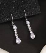 Celebrate the past with silver color antique stone earrings in style
